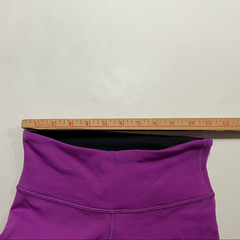 Lululemon Purple Pink Full Length Athleisure Activewear Workout Leggings Size 2 - Picture 7 of 8